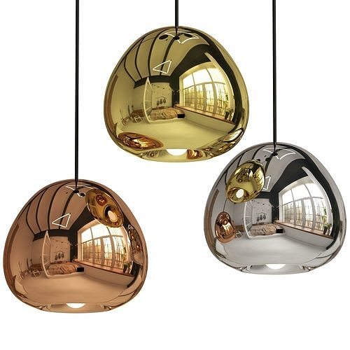 Pendant lamp Void Light 15 cm Silver 3D model