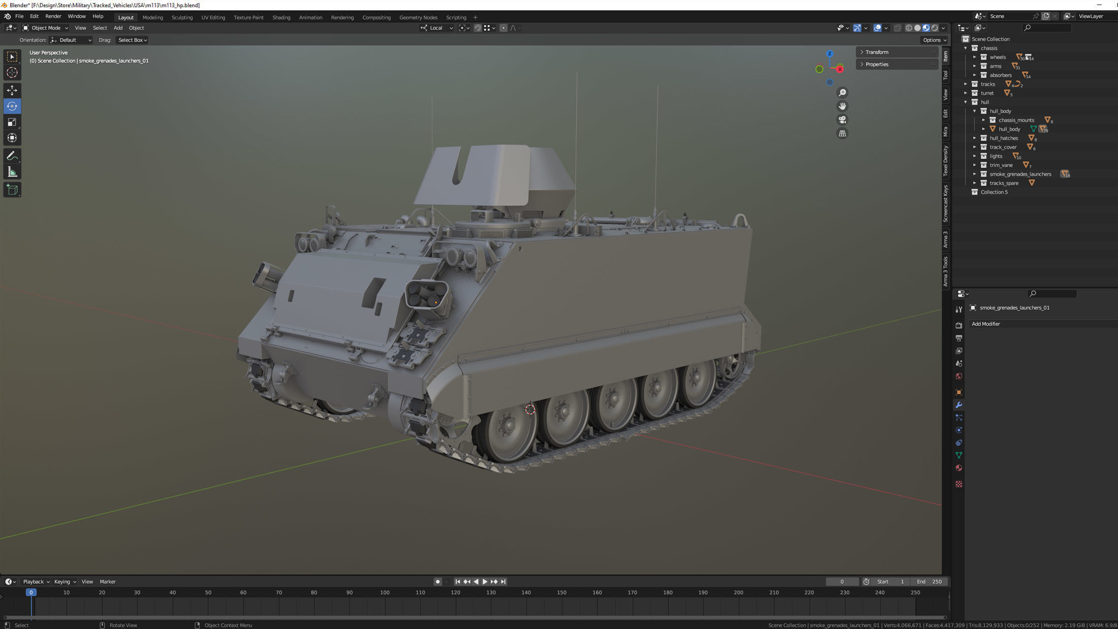 M113 APC High-Poly 3D model_16