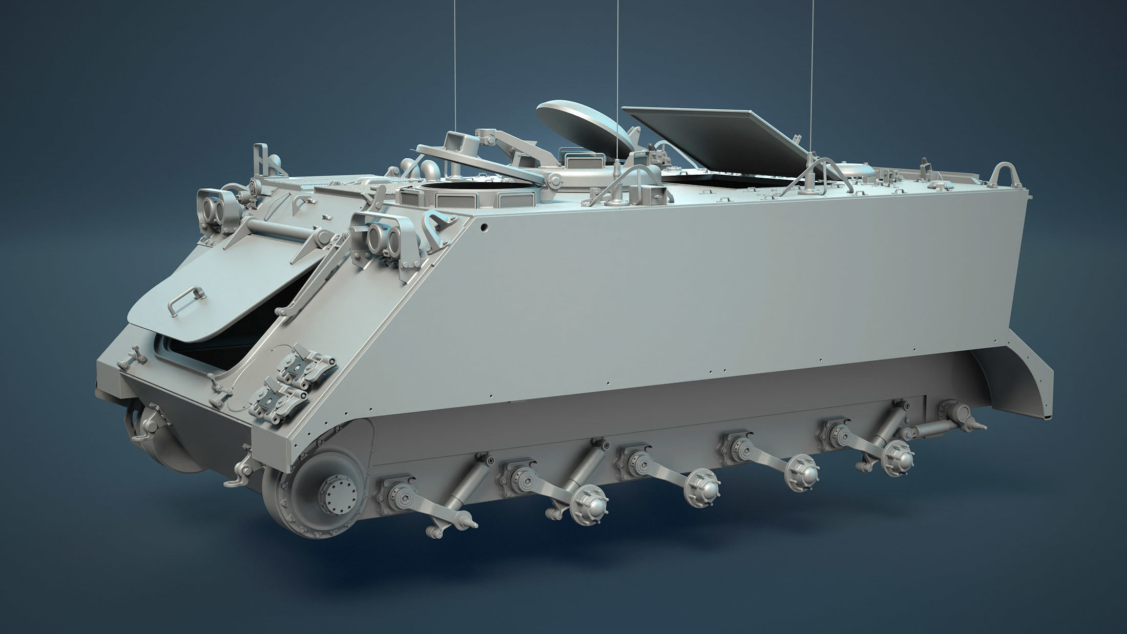 M113 APC High-Poly 3D model_8