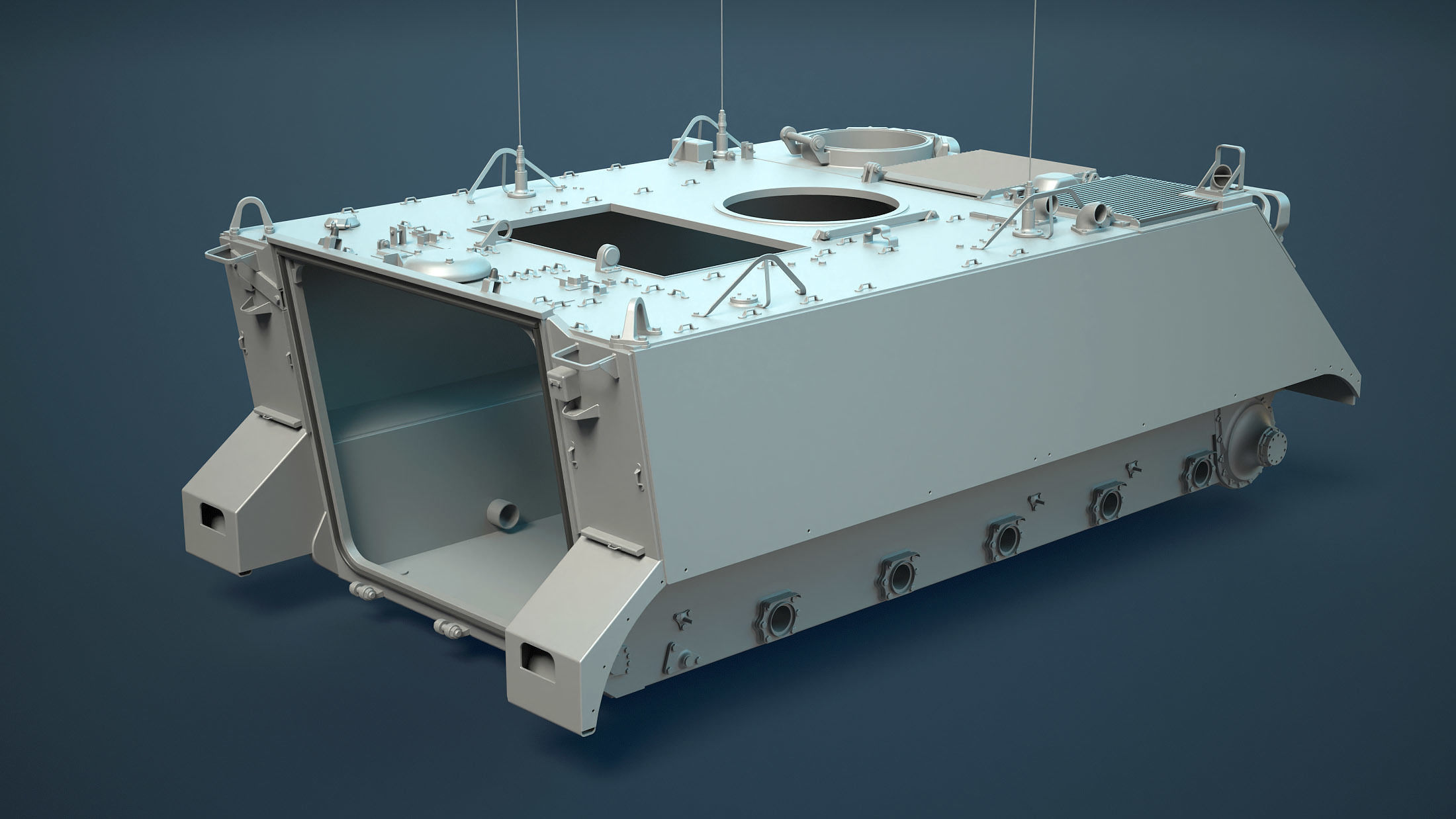 M113 APC High-Poly 3D model_13