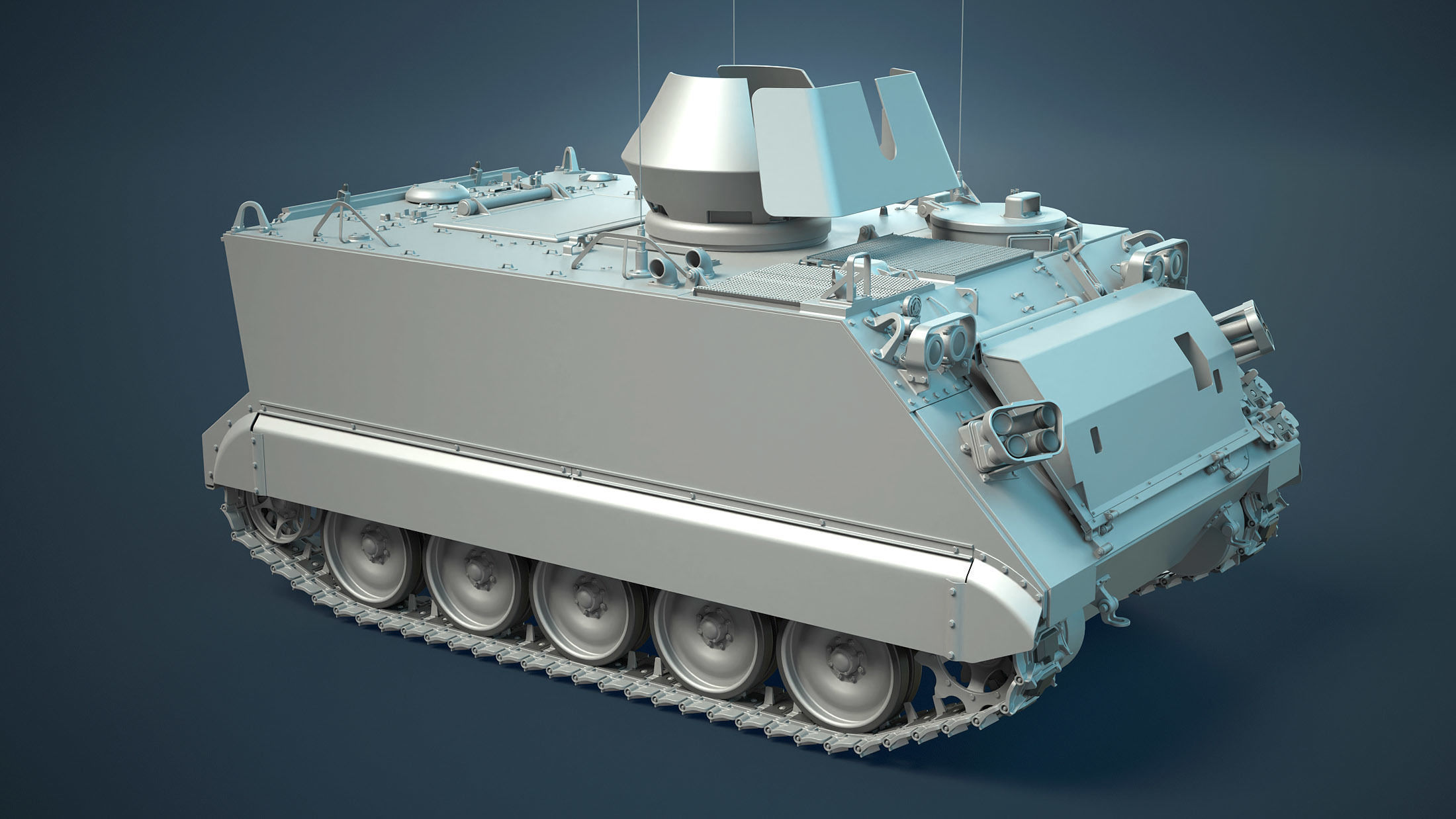 M113 APC High-Poly 3D model_6