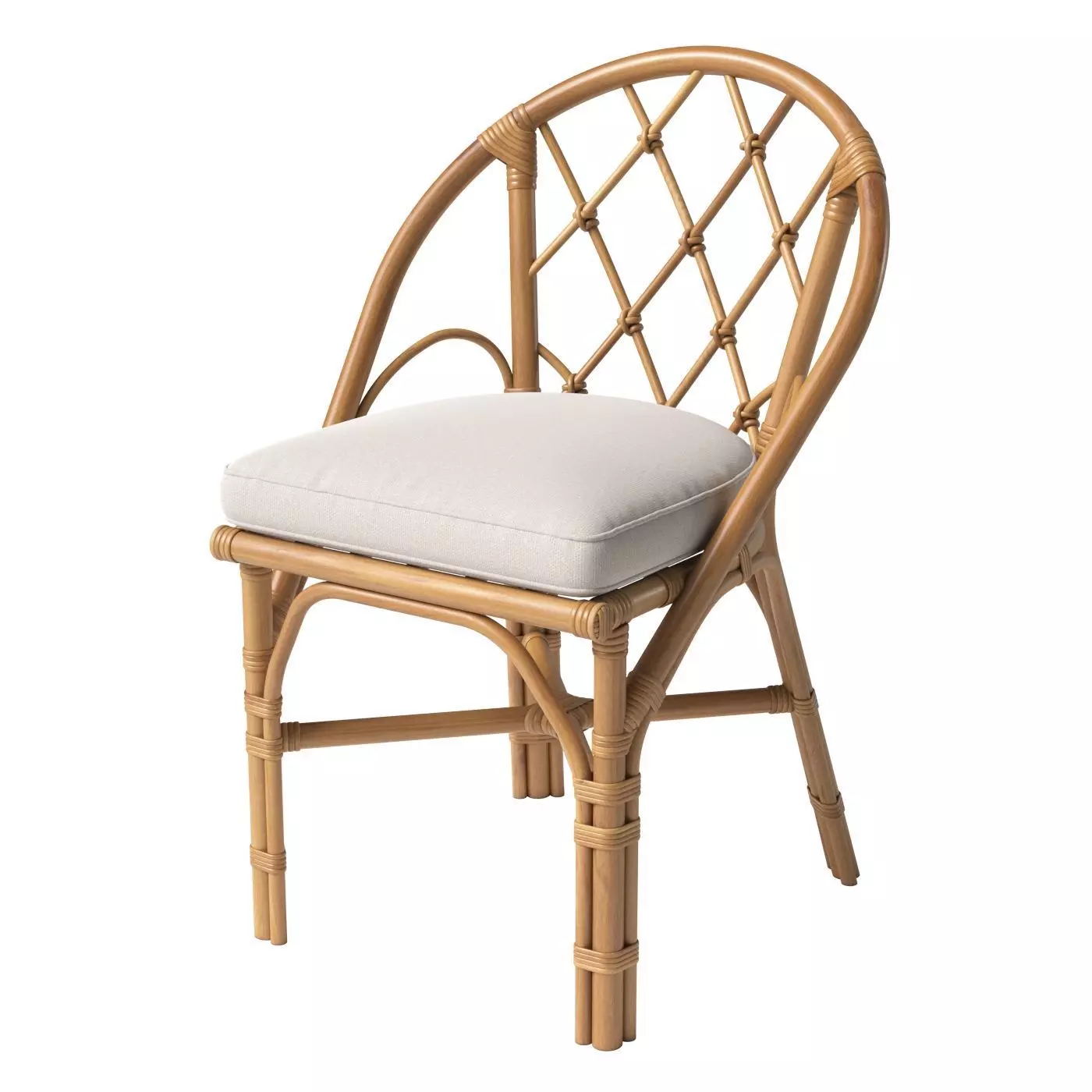 Bonton Rattan Chair 3D model_0