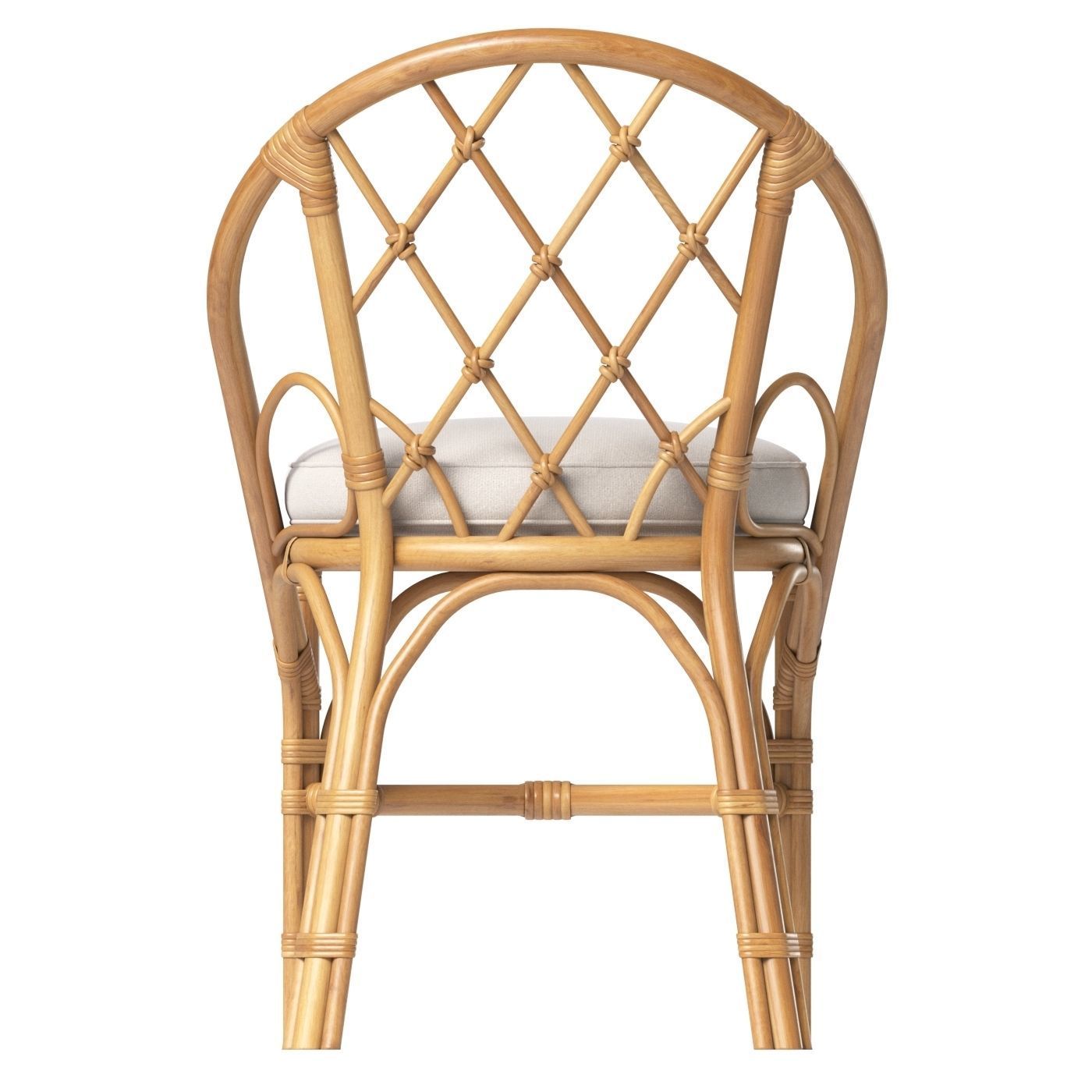 Bonton Rattan Chair 3D model_4