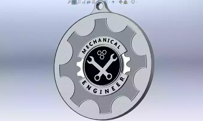 Keychain 3D Model 3D print model