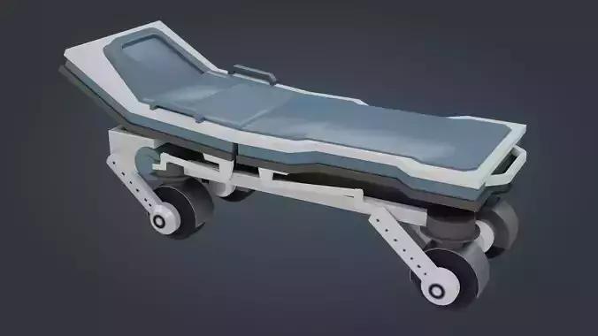 Hospital Stretcher - Game Ready - PBR