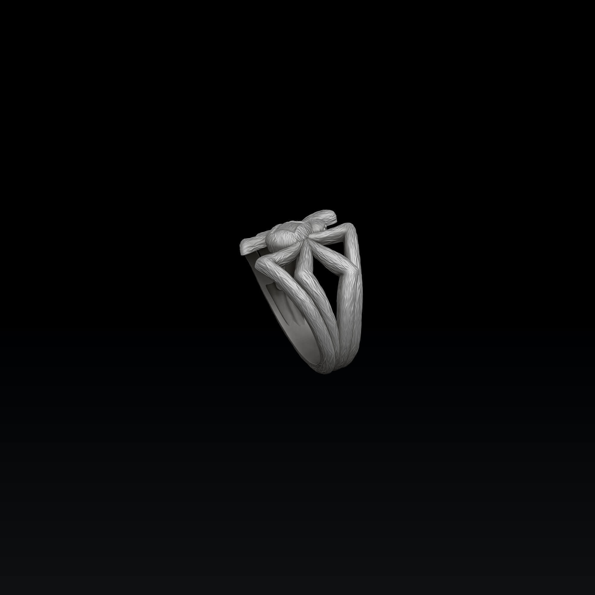 Spider Ring 3D print model_7