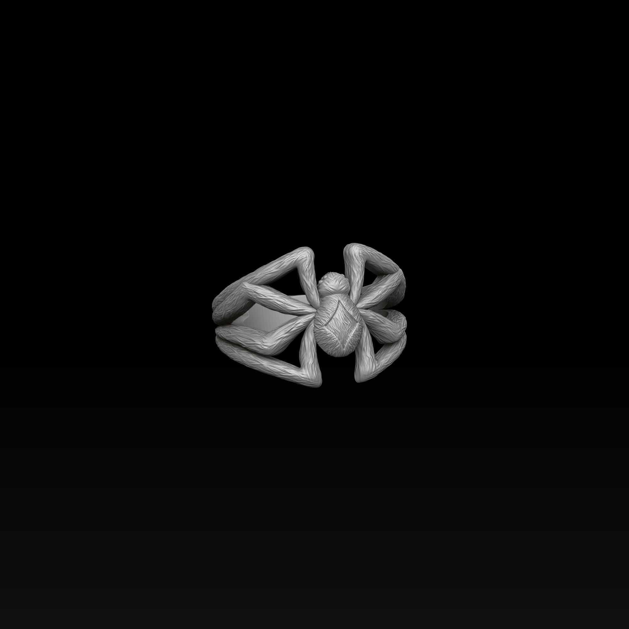 Spider Ring 3D print model_4