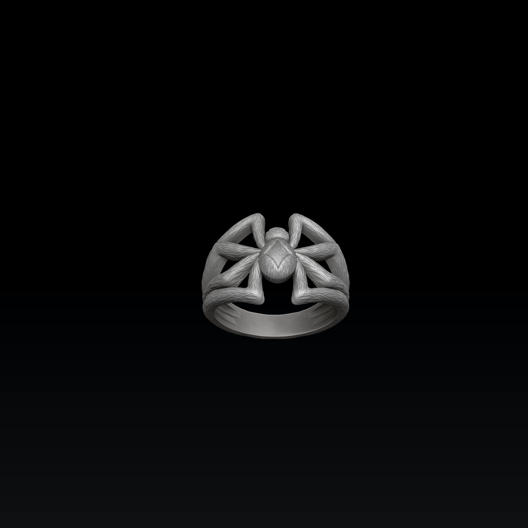 Spider Ring 3D print model_3
