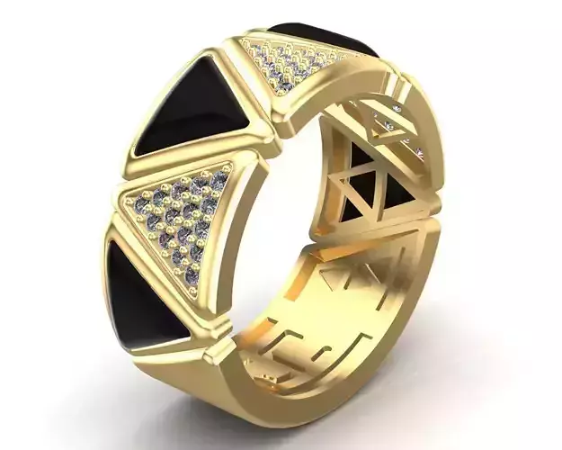 Styles Tringle Stones Men Ring