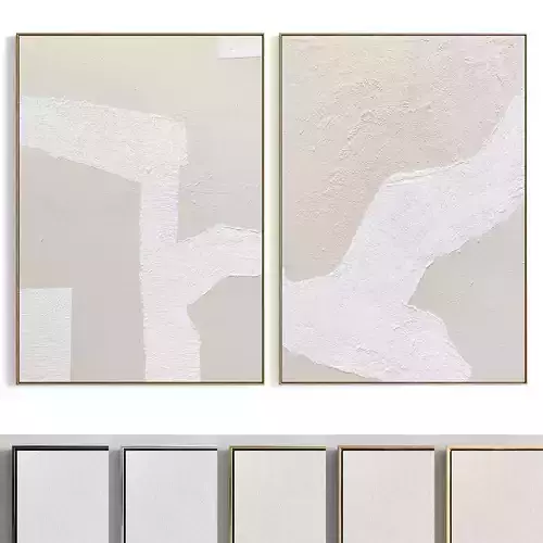 Plaster Two Photo Frame 347