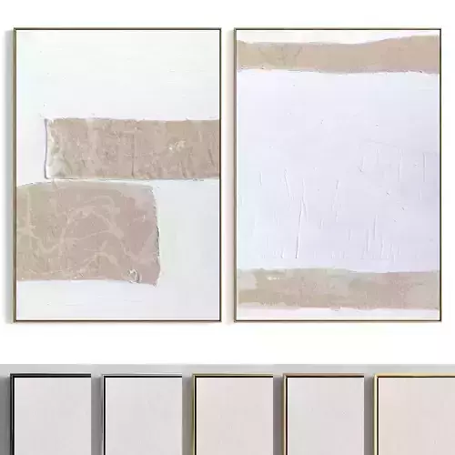 Plaster Two Photo Frame 348