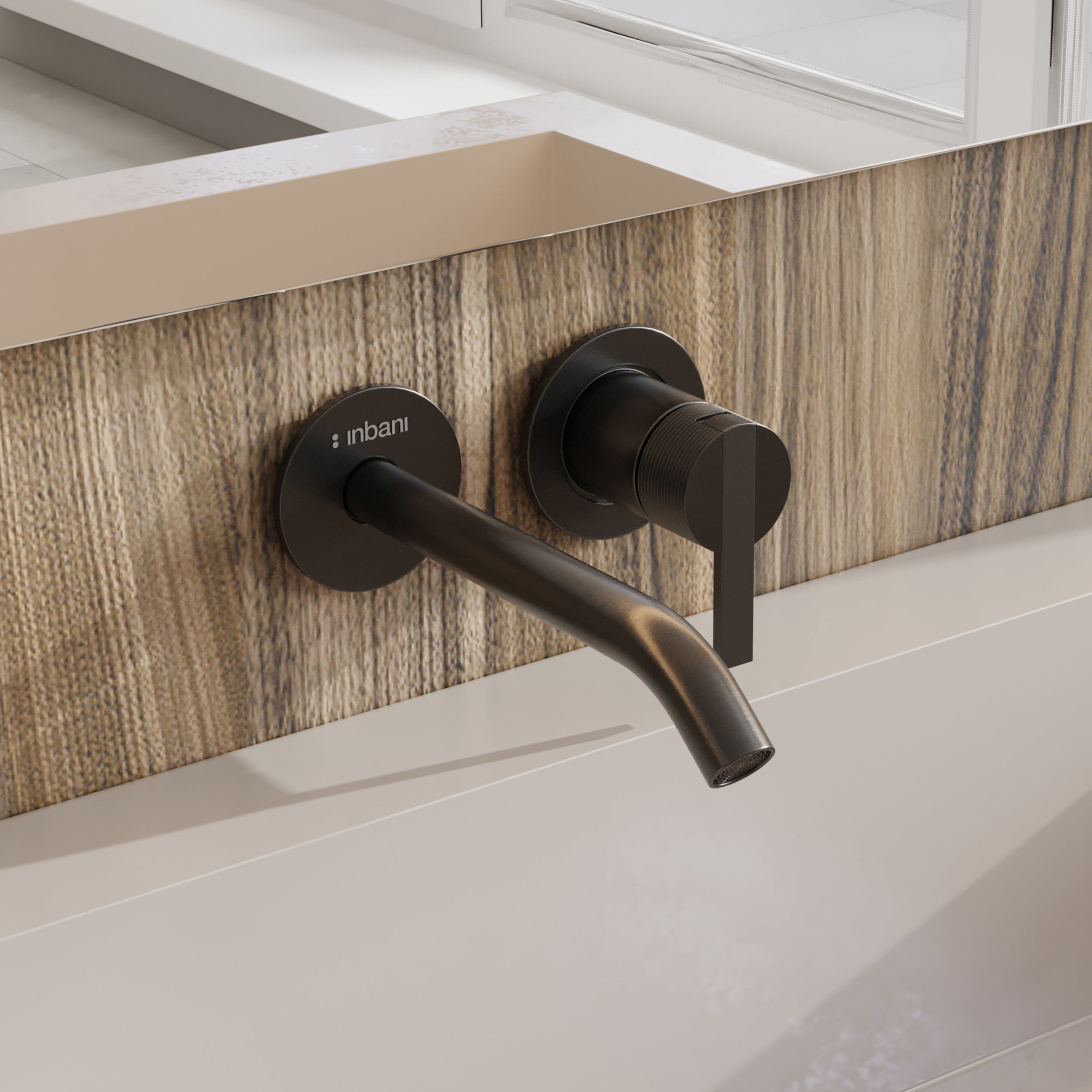 Bathroom furniture by inbani faucet set 10 Low-poly 3D model_4