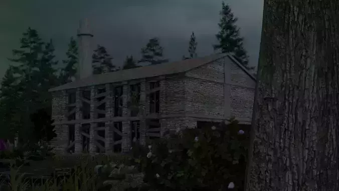 Abandoned warehouse 3d model