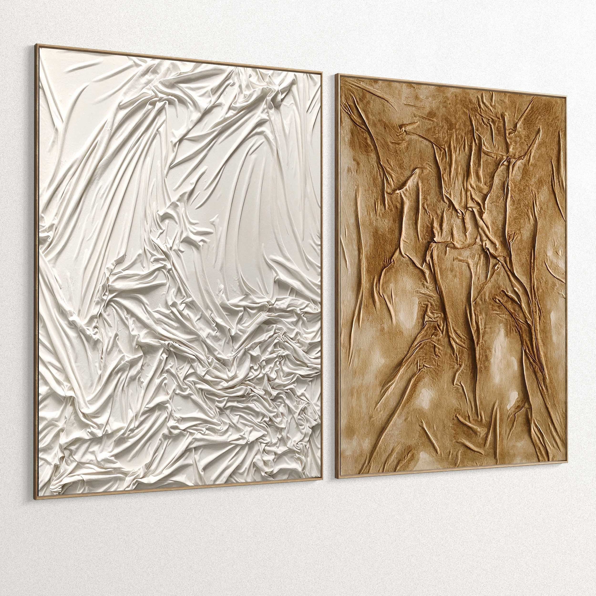 Plaster Two Photo Frame 350 Low-poly 3D model_1