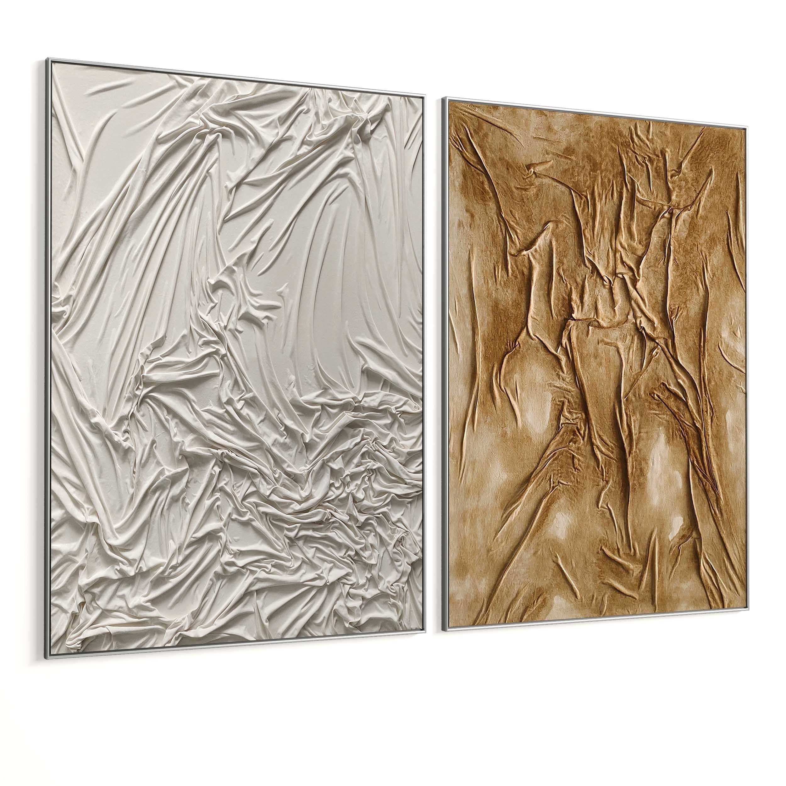 Plaster Two Photo Frame 350 Low-poly 3D model_4