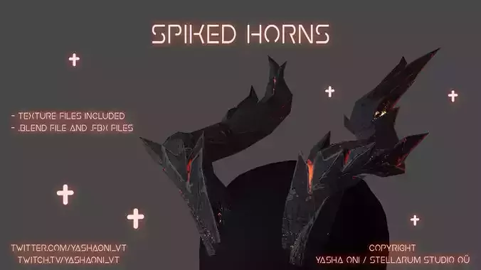 Spiked cinder horns