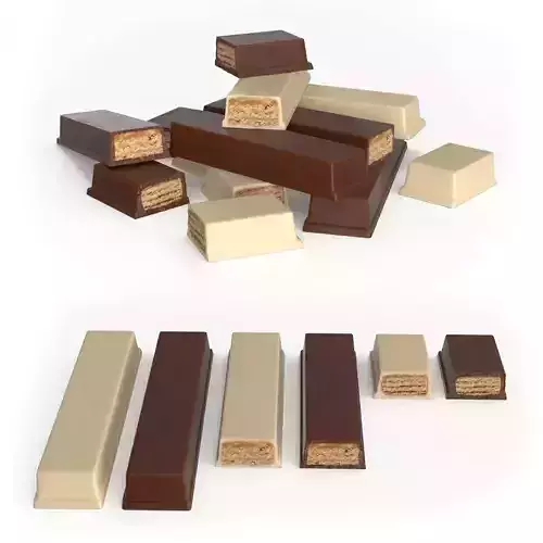 Chocolate Bar Low-poly 3D model