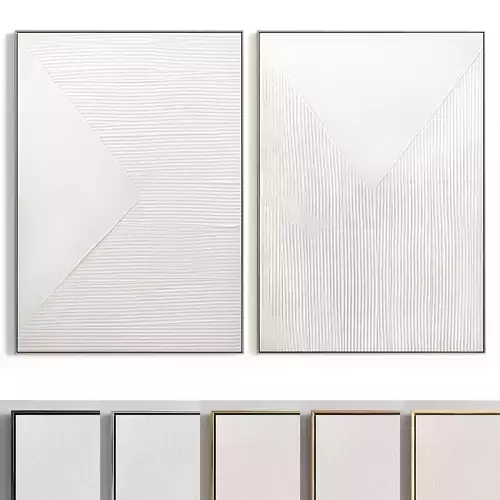 Plaster Two Photo Frame 353