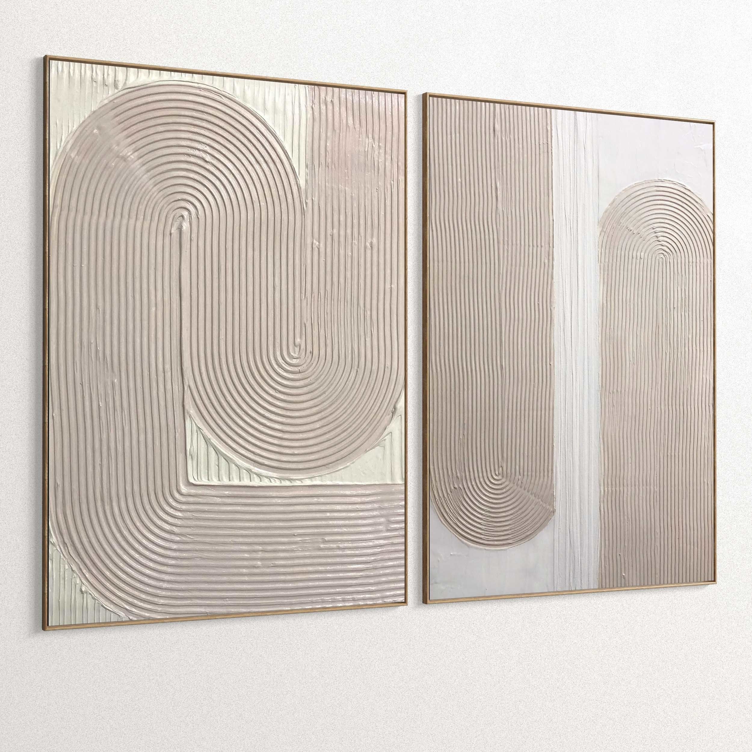 Plaster Two Photo Frame 354 Low-poly 3D model_2