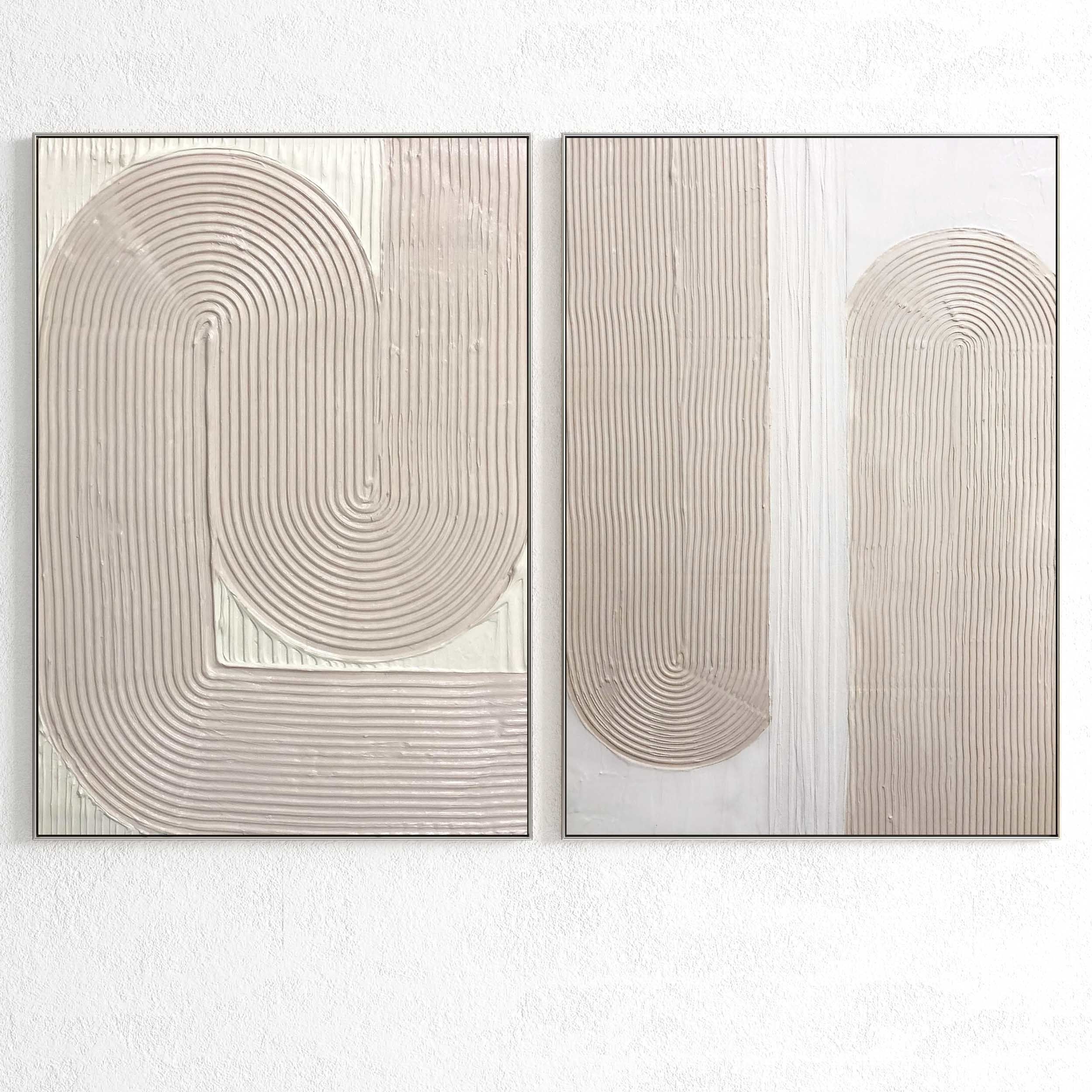 Plaster Two Photo Frame 354 Low-poly 3D model_3