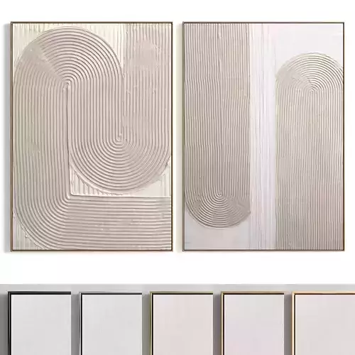 Plaster Two Photo Frame 354