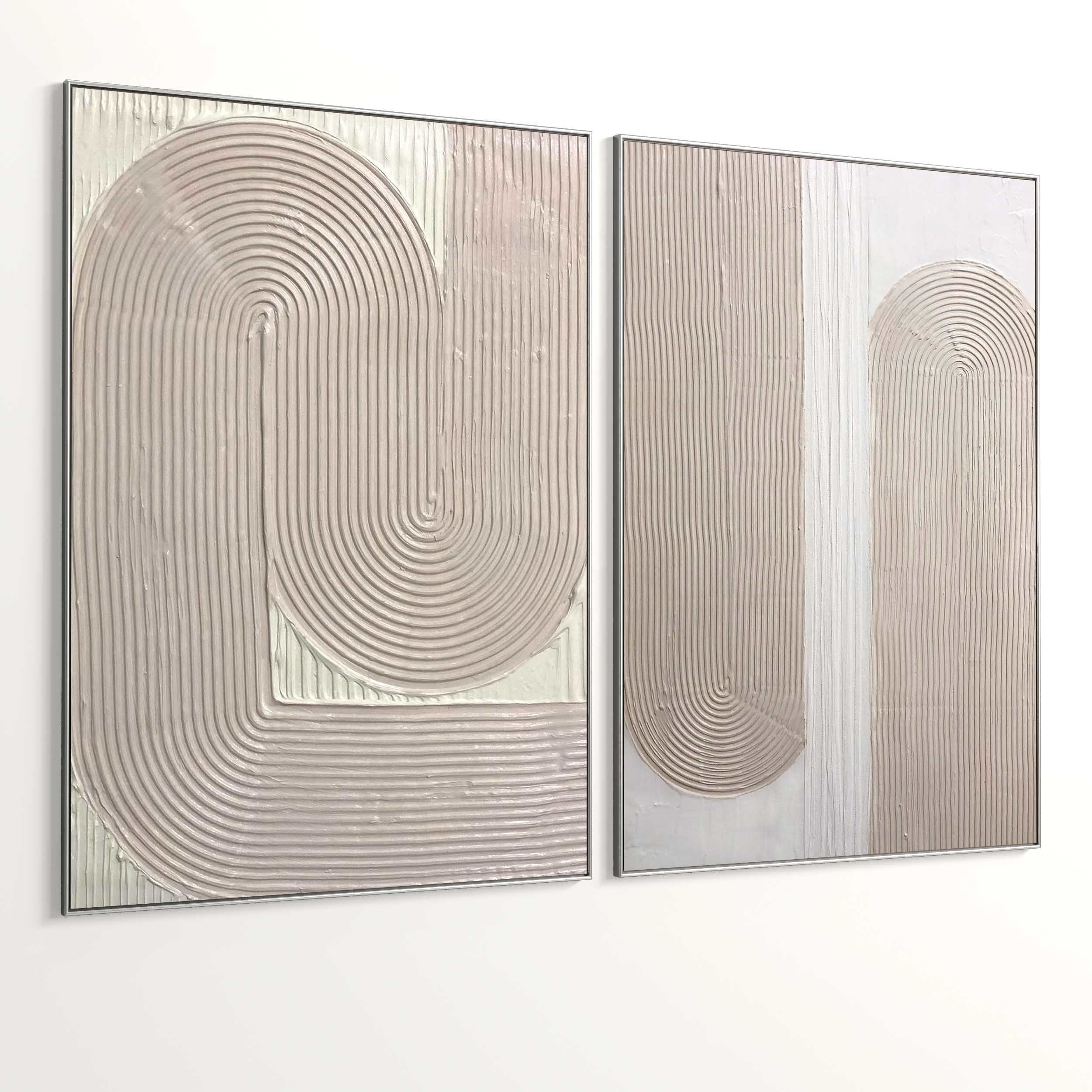 Plaster Two Photo Frame 354 Low-poly 3D model_4