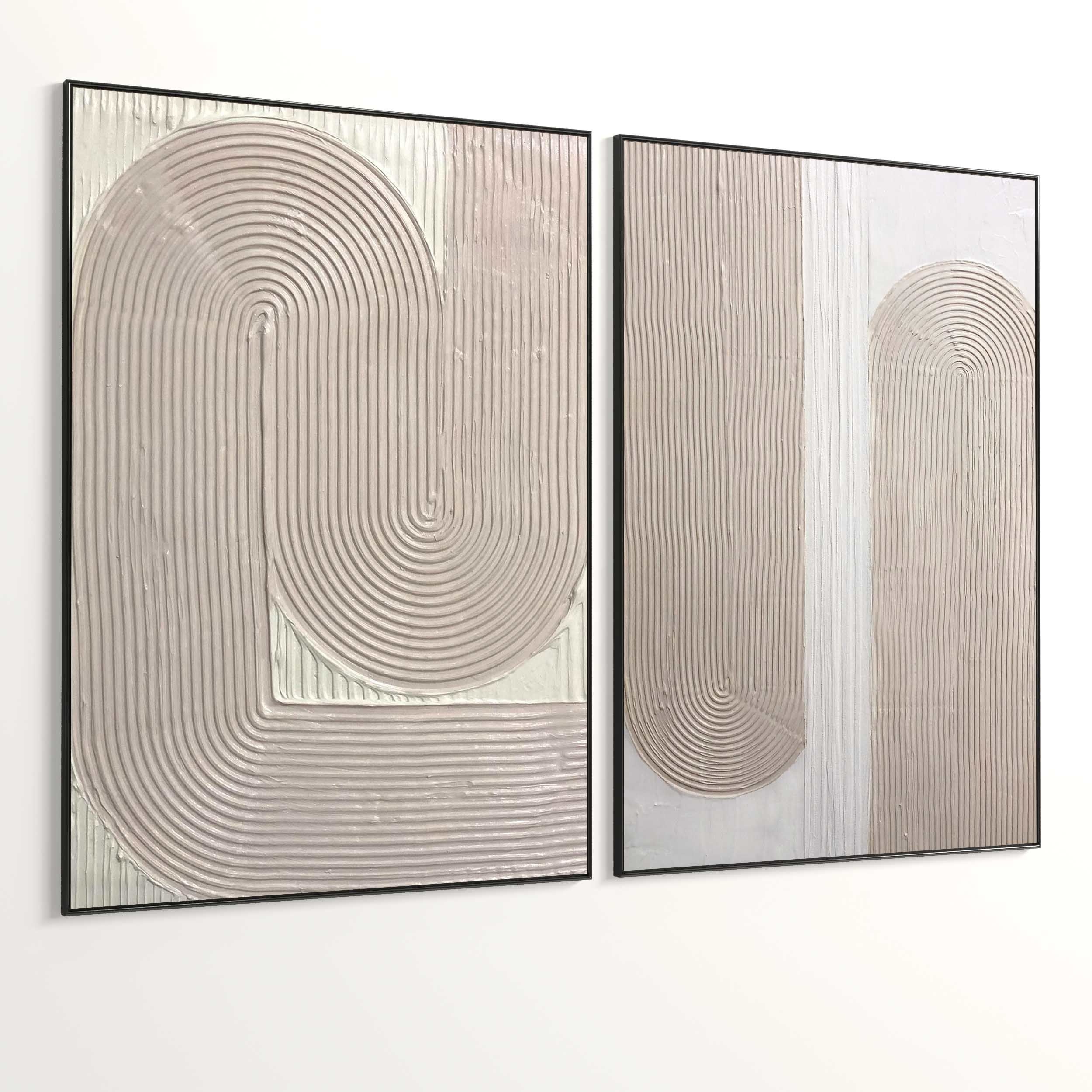 Plaster Two Photo Frame 354 Low-poly 3D model_5