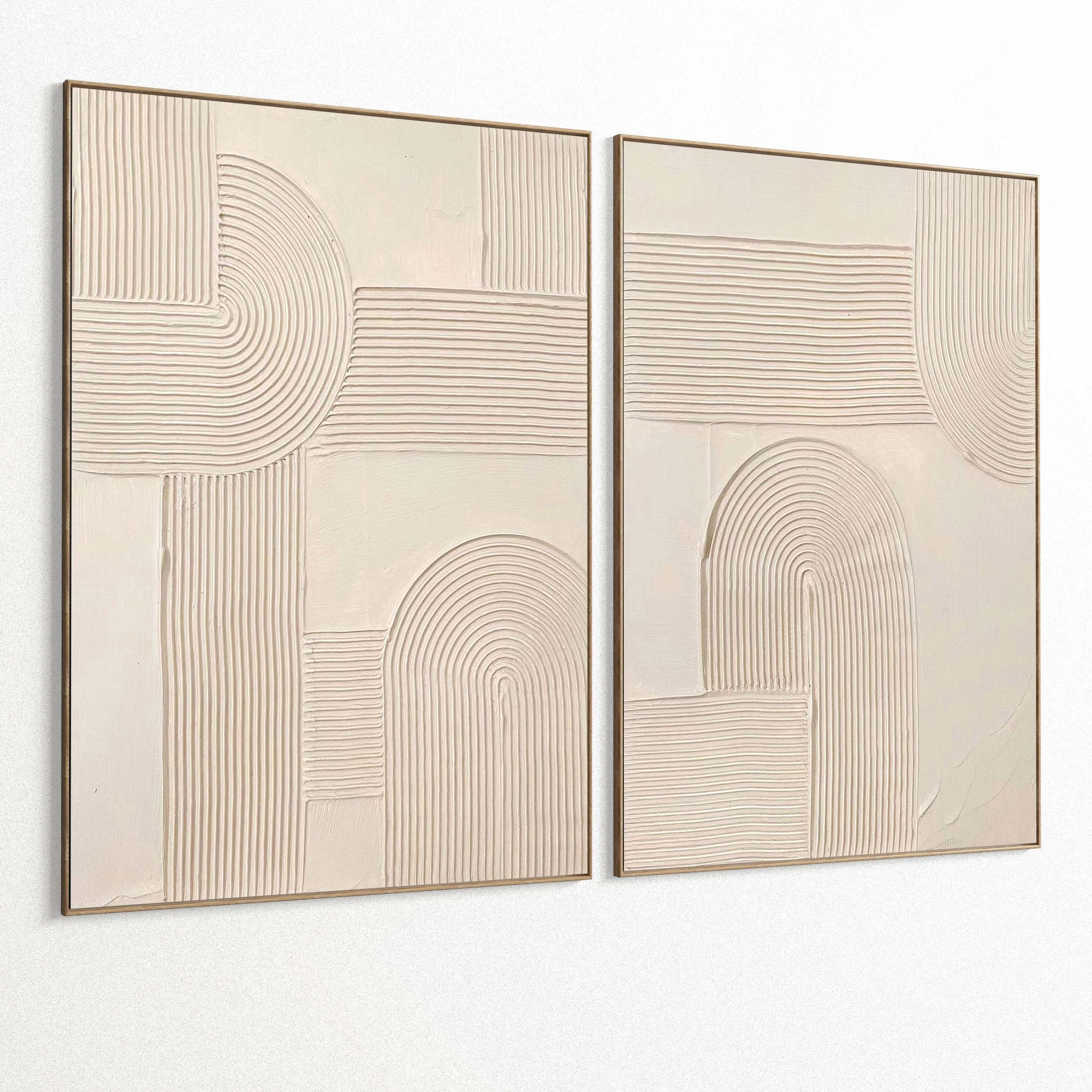 Plaster Two Photo Frame 355 Low-poly 3D model_1