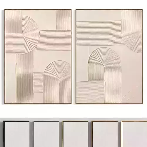 Plaster Two Photo Frame 355