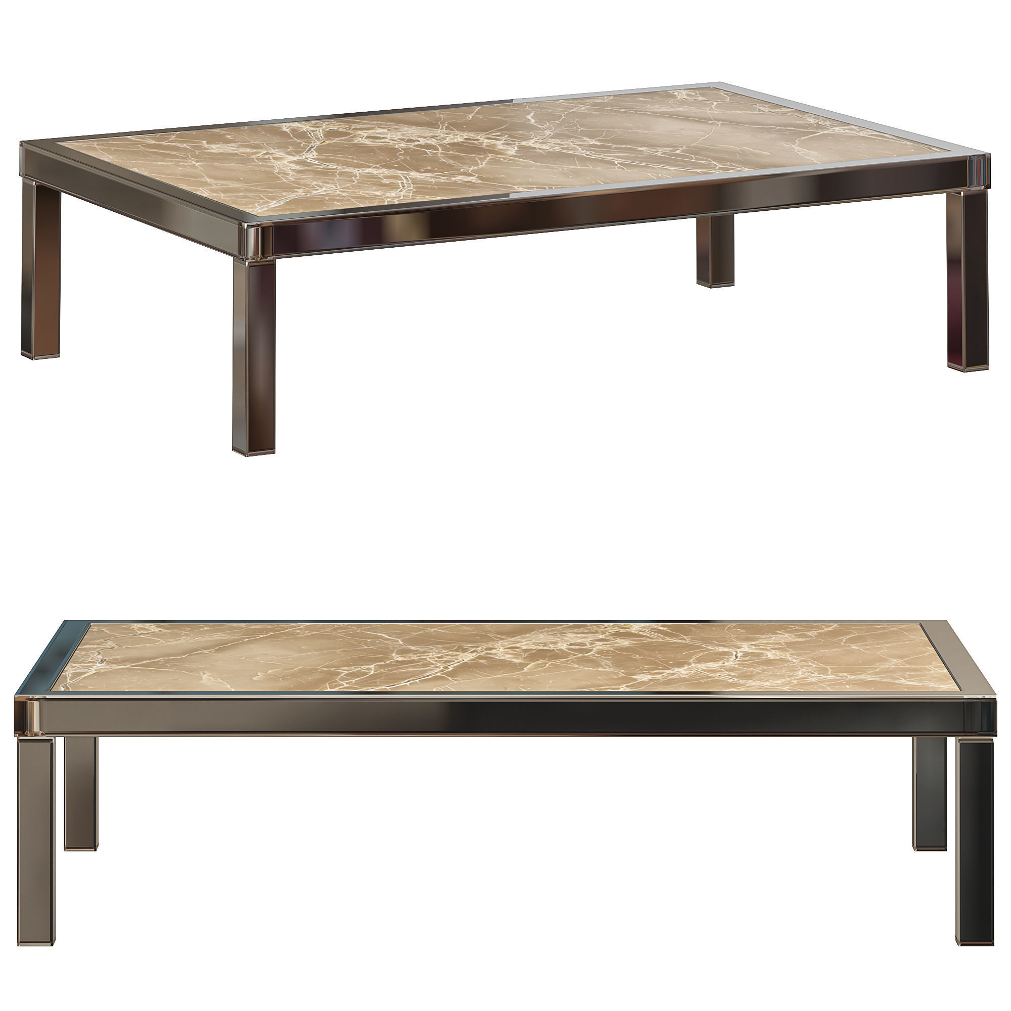 RECTANGULAR COFFEE TABLE By giorgiocollection 3D model_2