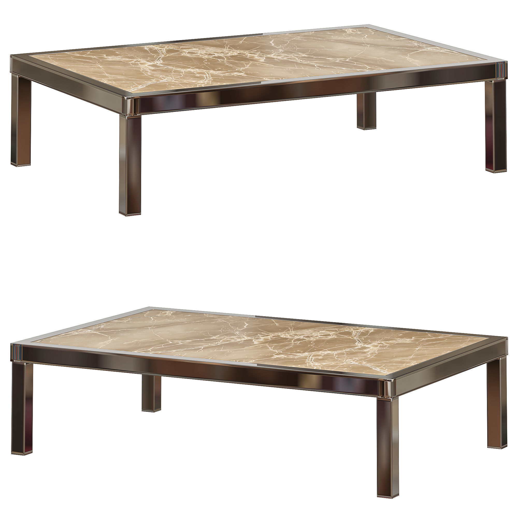 RECTANGULAR COFFEE TABLE By giorgiocollection 3D model_1