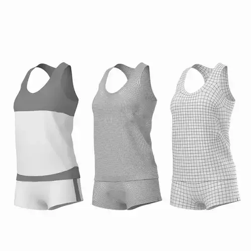 Woman Sportswear 03 Base Mesh Design Kit