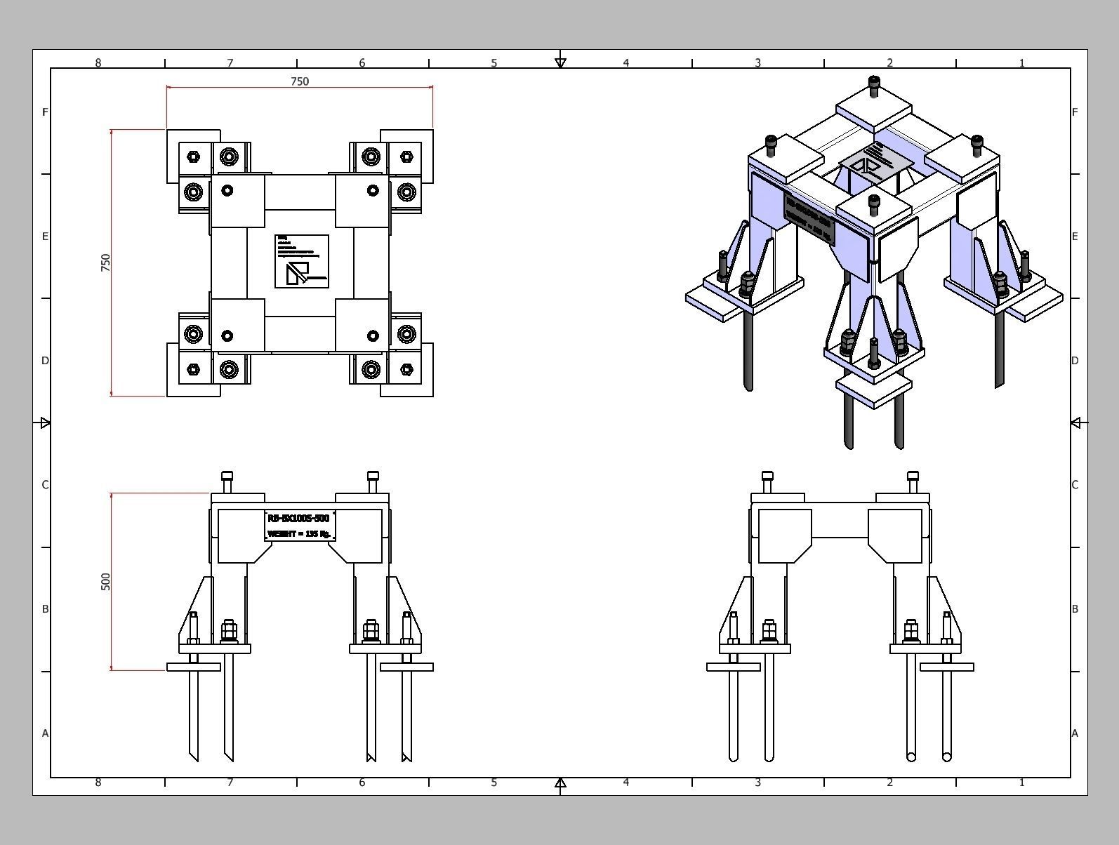 26367-ROBOT BASE KAWASAKI BX100S-500 3D model_8