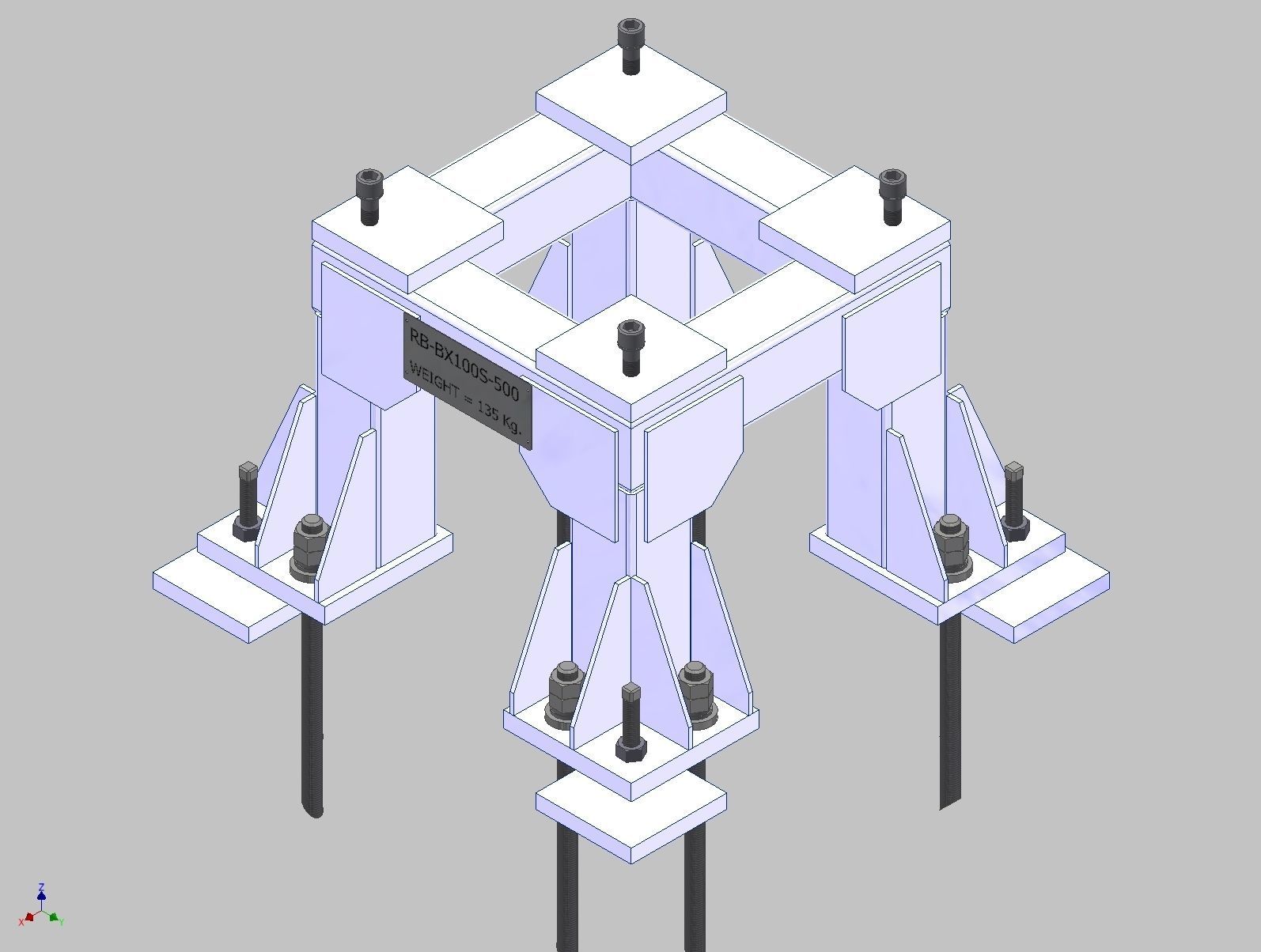 26367-ROBOT BASE KAWASAKI BX100S-500 3D model_6