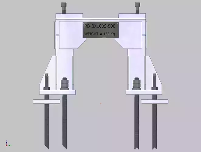 26367-ROBOT BASE KAWASAKI BX100S-500 3D model