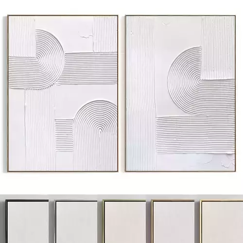 Plaster Two Photo Frame 356