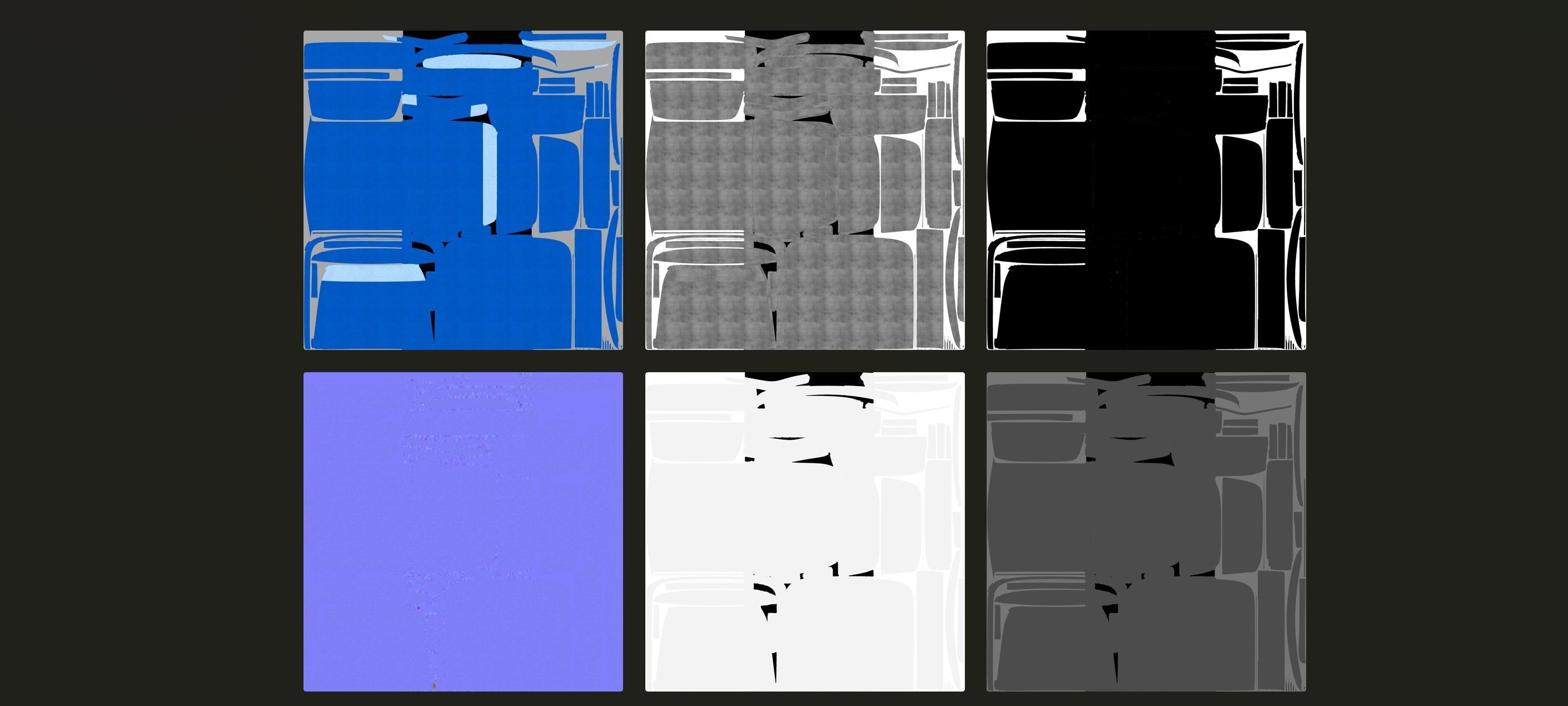 Seamless Fabric Texture PBR with Model Texture_5