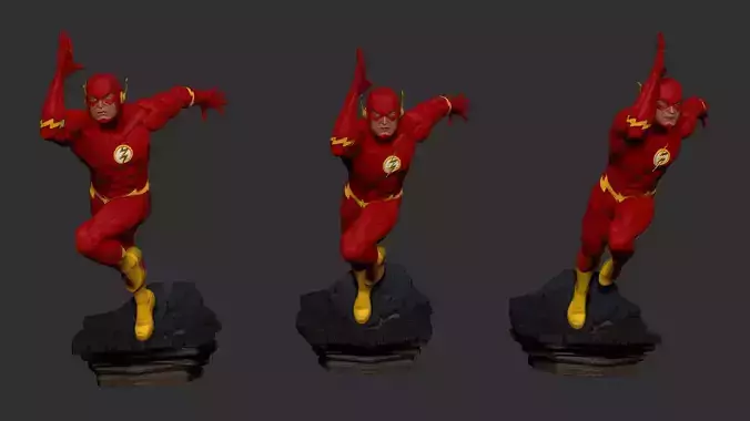 The Flash Figurines 3D Model Ready to Print