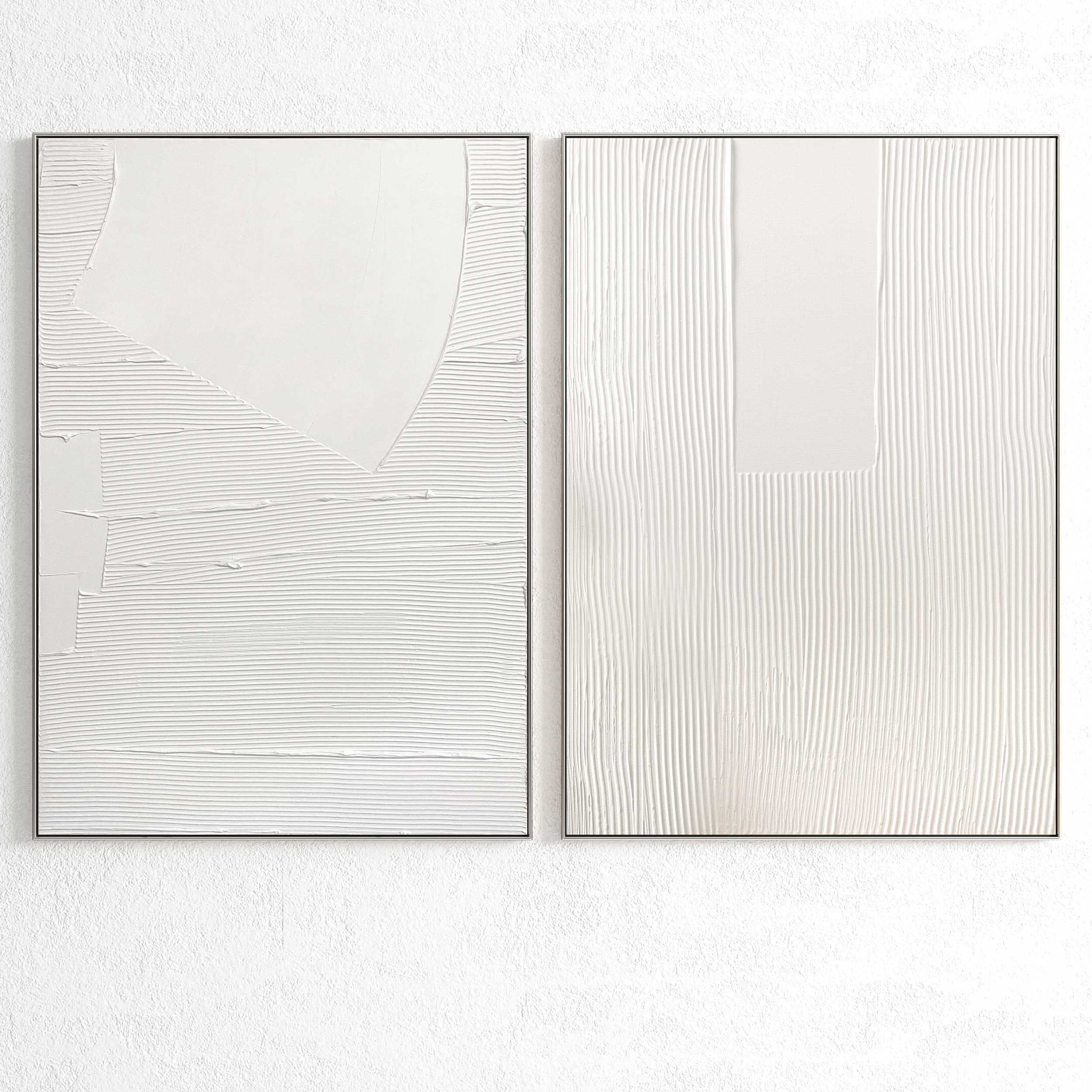 Plaster Two Photo Frame 357 Low-poly 3D model_3