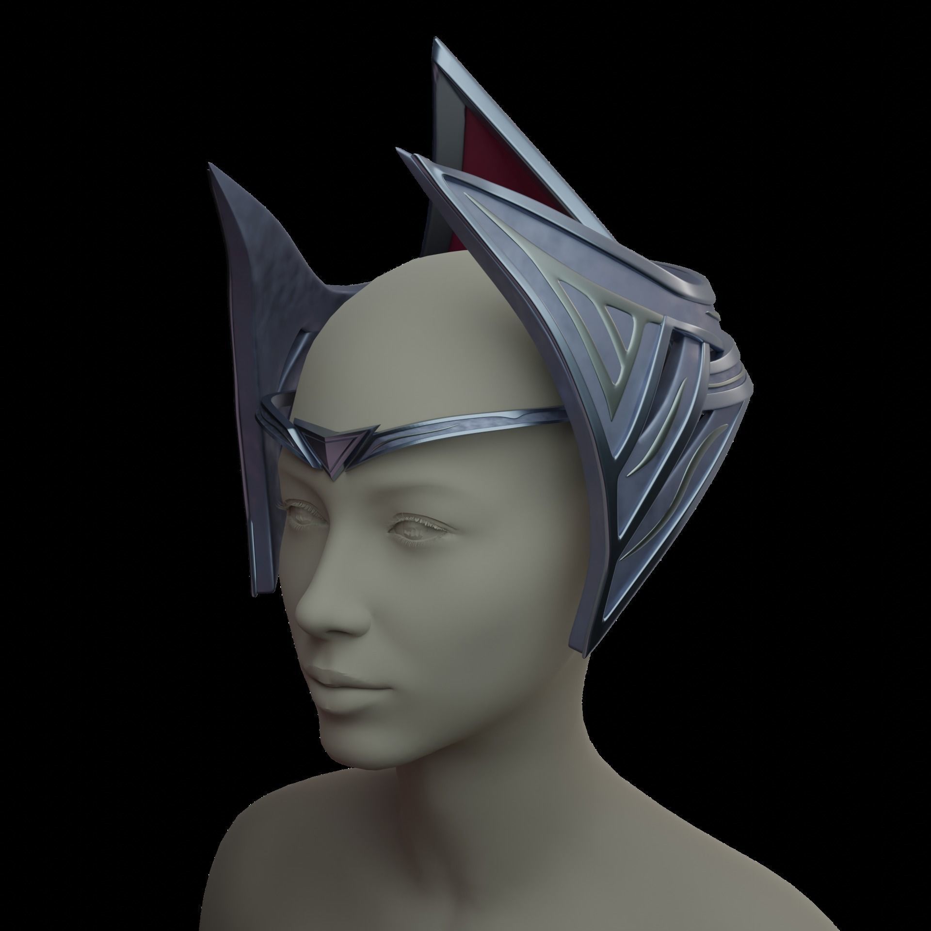 wild rift irelia head accessories cosplay 3D model 3D printable | CGTrader