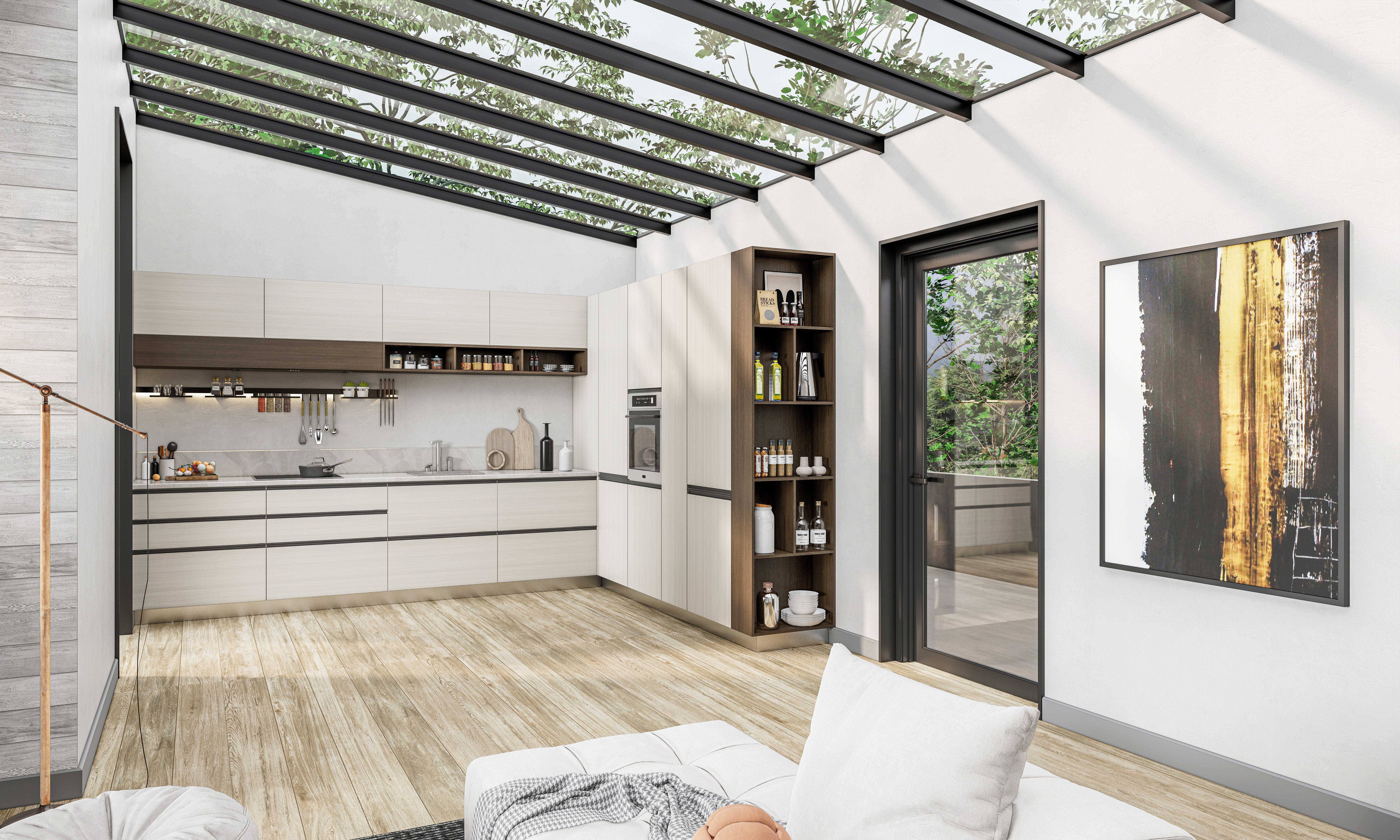 Kitchen fully parametric  Resizable manufacturable  0020 3D model_15