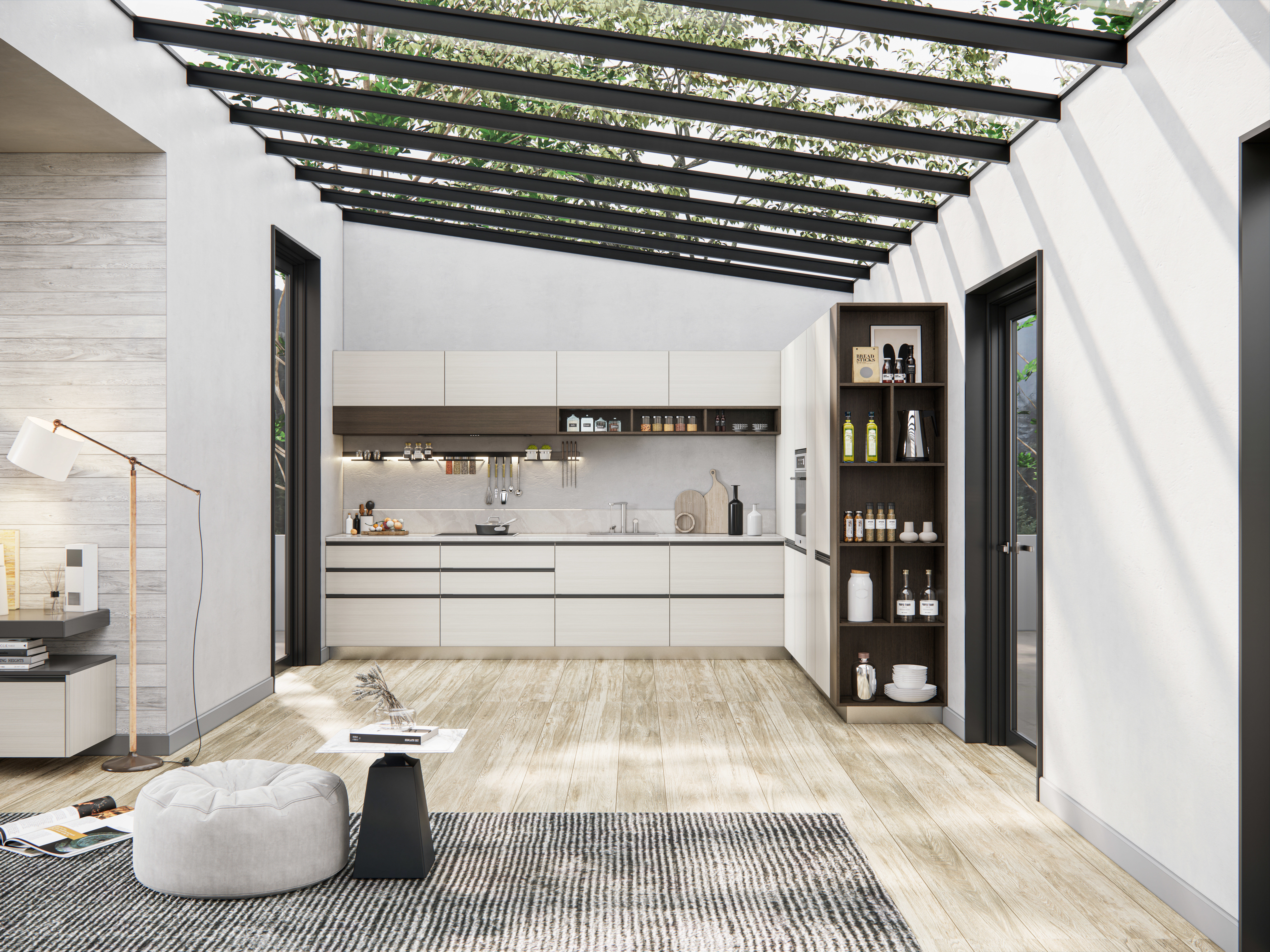 Kitchen fully parametric  Resizable manufacturable  0020 3D model_5