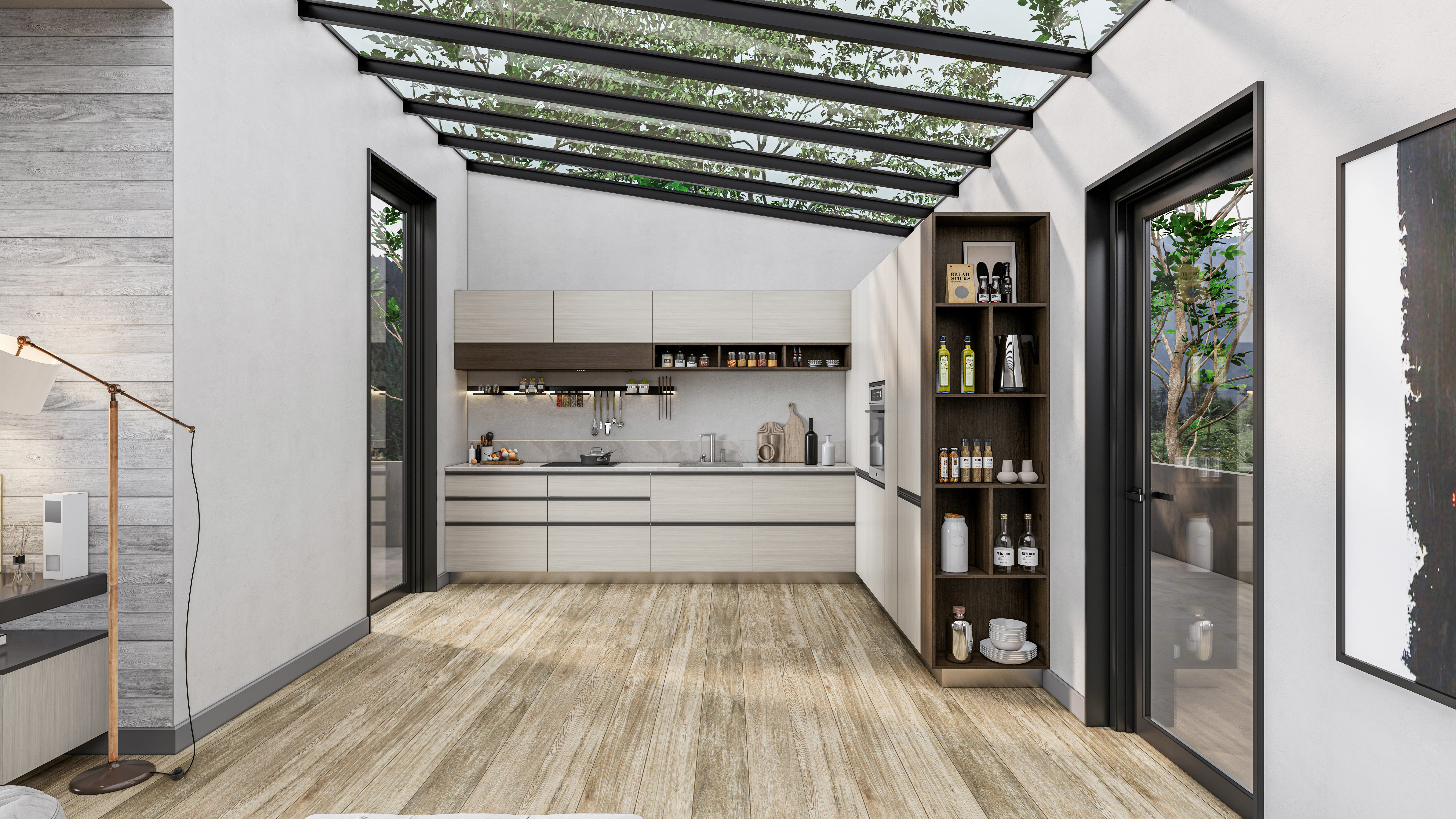 Kitchen fully parametric  Resizable manufacturable  0020 3D model_12