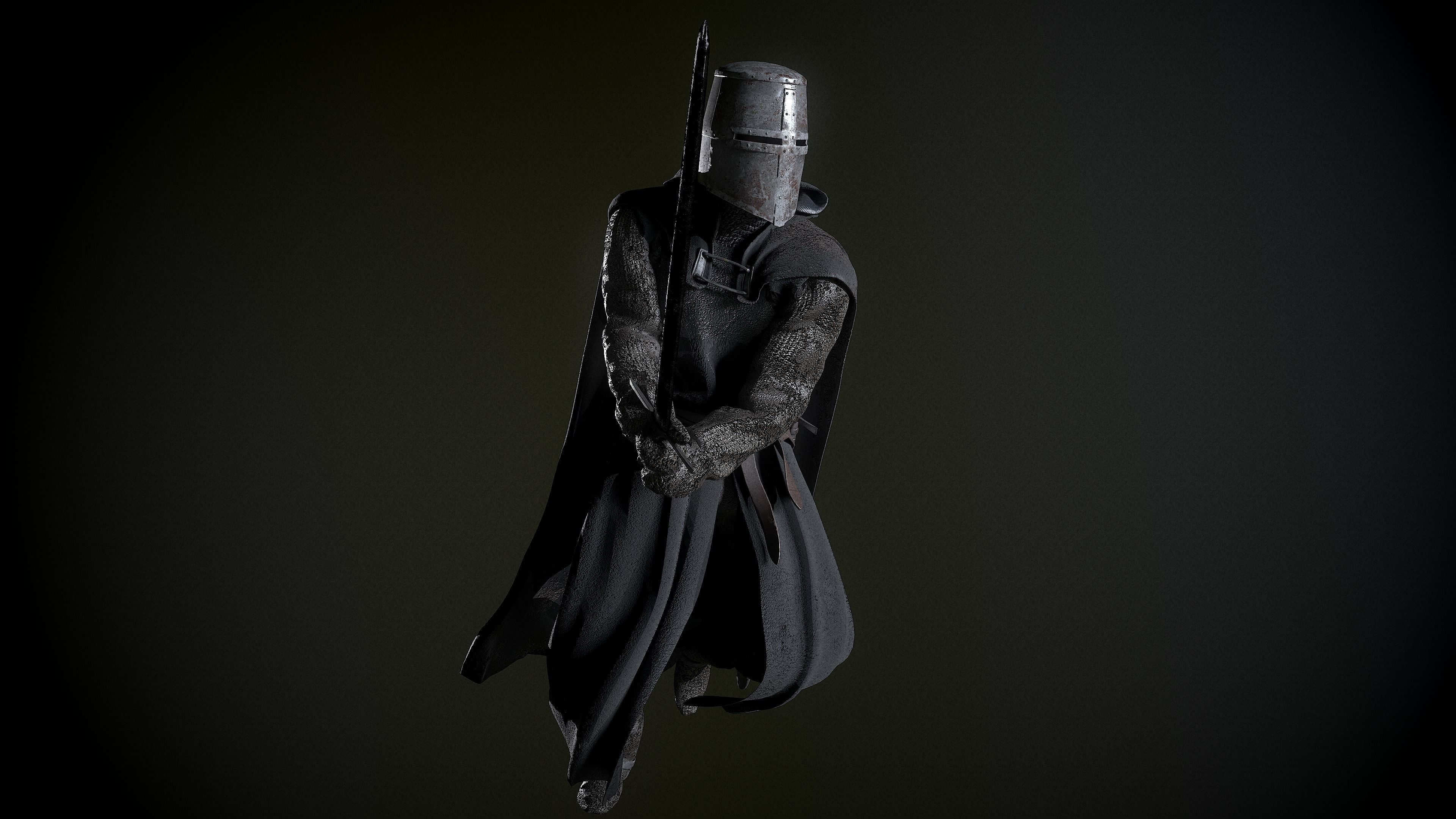Knight in Shining Armor 3D model_5