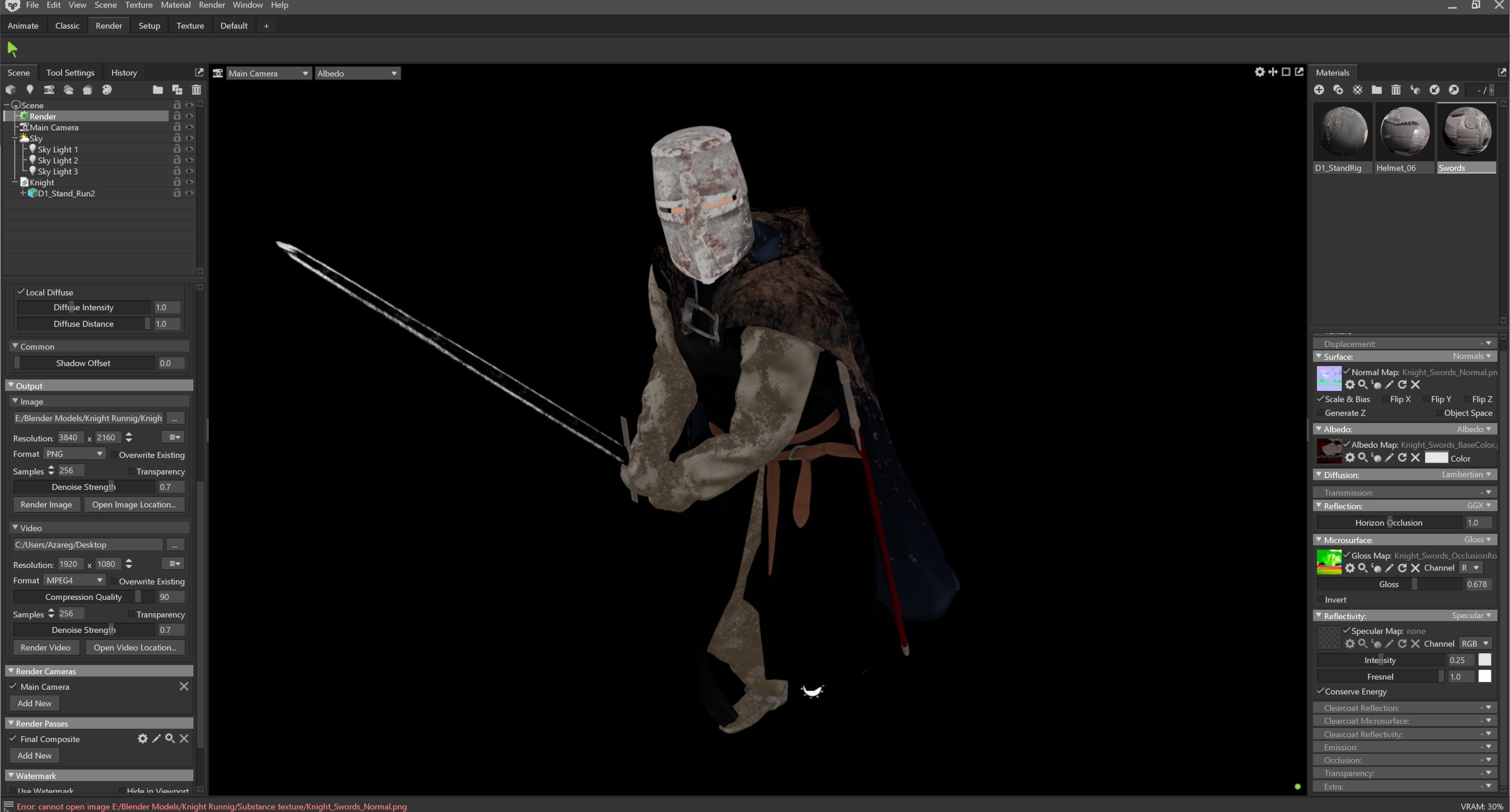 Knight in Shining Armor 3D model_2