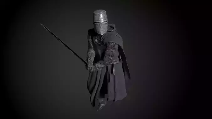 Knight in Shining Armor 3D model