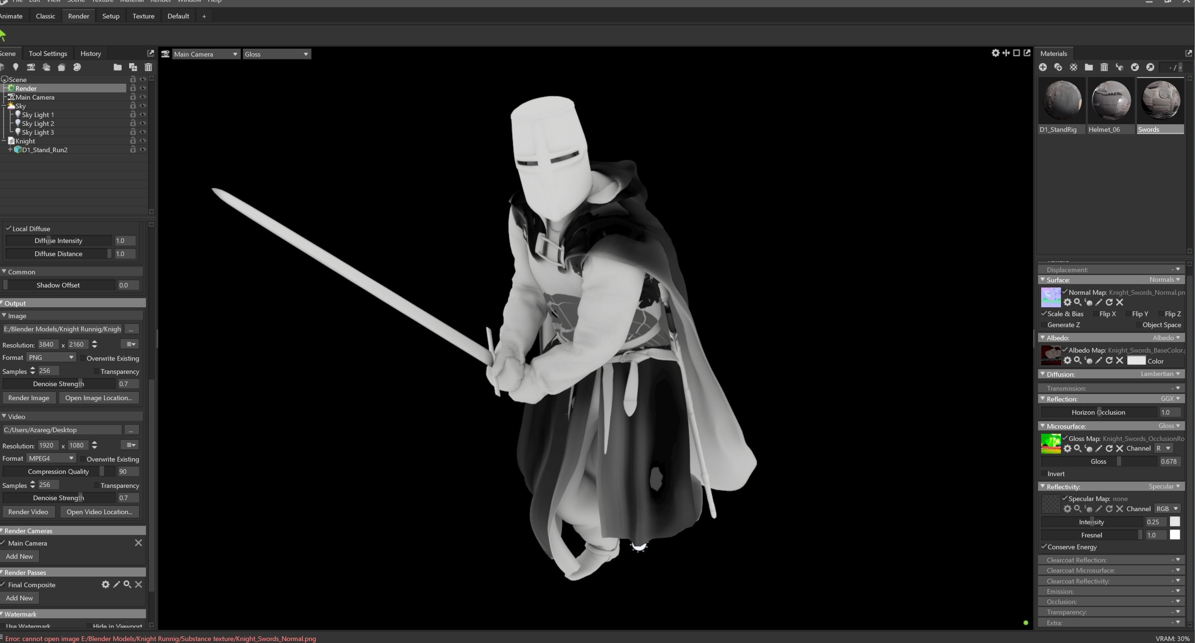 Knight in Shining Armor 3D model_3