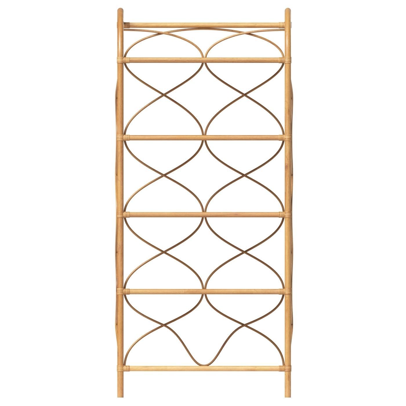 Bonton Rattan bookcase 3D model_2
