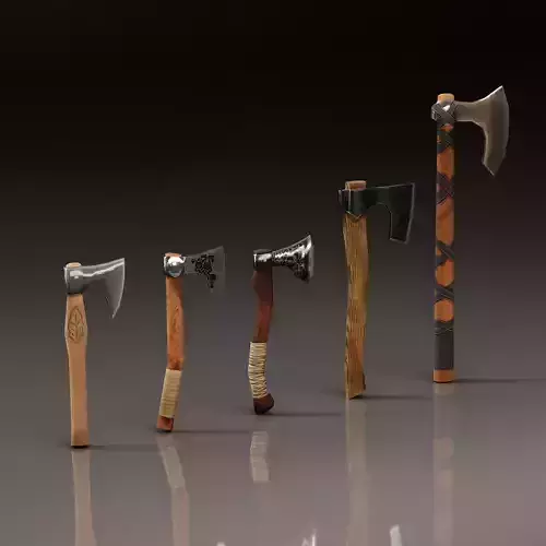 Viking Battle Axes with custom prints