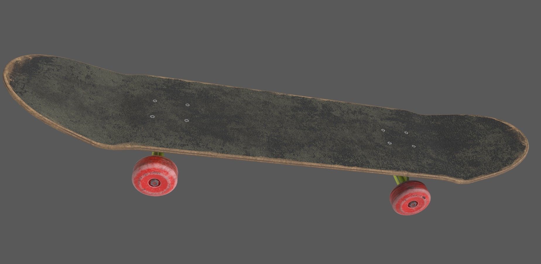 Skate Board Low-poly 3D model_1